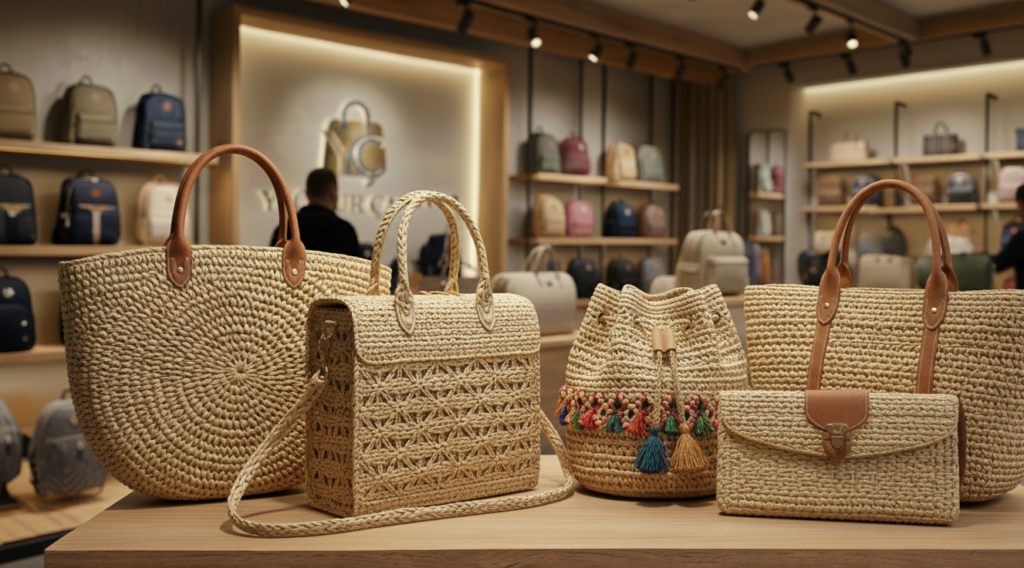 Yağmur Çanta - Hasır Çanta